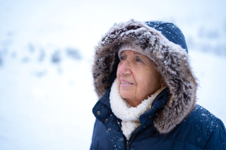 woman bundled up for winter